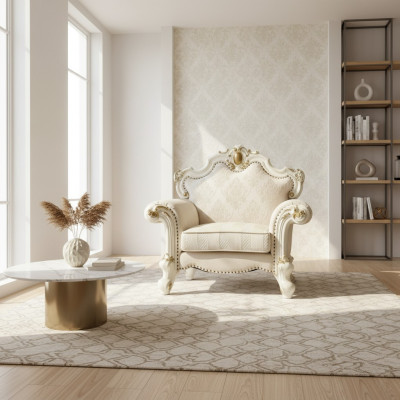 Tekstiili Nojatuoli 1 Istuttava Soiva Pehmuste Sofat Design Klassinen Luksus Barokki