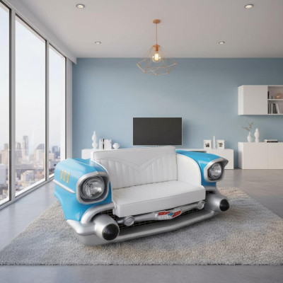 Autosohva Sofa Istuinsohva Diner Cadillac USA Deko Amerikka Tyylimööbel Kulmasohvat Sofat