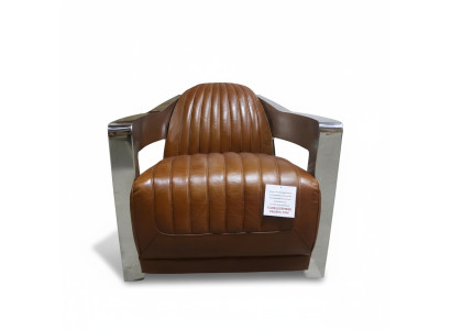 Sisustustuoli Aitoa Nahkaa Design Vintage Lentäjä Huonekalu