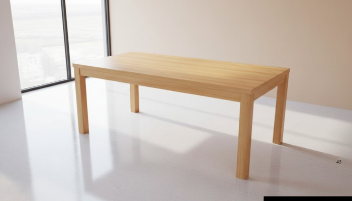 Ruokapöytä Puu Pöydät Olohuone Ruokailuhuone Pöytä 180x90cm Ruokapöydät Kiinteä Kiinteä puu