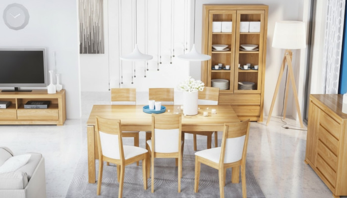 Ruokapöytä Puu Pöydät Olohuone Ruokailuhuone Pöytä 180x90 cm Kiinteä Puu Ruokapöydät