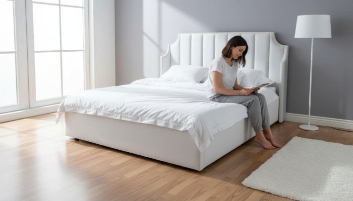 Johtava Design Sänky Sängyt Avioliitto Moderni Runko Nukkumaan Makuuhuone Luksus Hotelli Kaksois