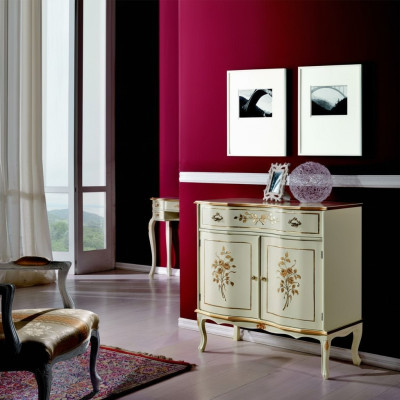 Olohuoneen huonekalut Klassinen barokki Luxury Sideboard Lipasto Aito puu