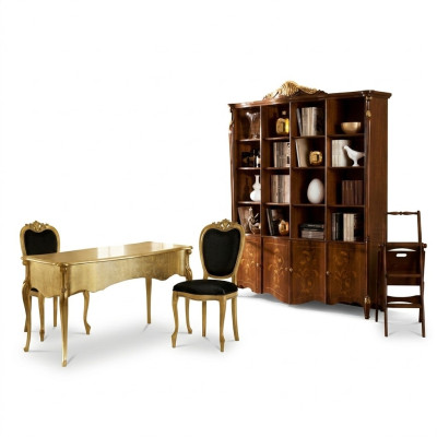 Klassisen tyylin huonekalut Kirjahylly Design Luksuskaappi Italian huonekalut