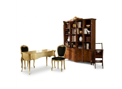 Klassisen tyylin huonekalut Kirjahylly Design Luksuskaappi Italian huonekalut
