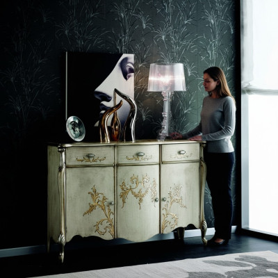 Design Huoneet Barokkikommodori Luhde Sideboard Puu Italia