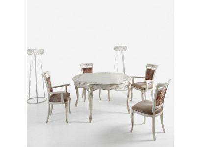 Italialaiset huonekalut Ruokapöytä Puu Luksus Pöytä Design Pöydät Ruokailuhuone 140x79cm