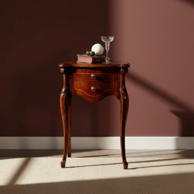 Konsolipöytä Ruskea Huonekalut Puu Italian huonekalut Tyyli Barokki Design huonekalut Uusi