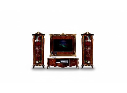 Set Garnituuri 4 kpl Italian huonekalut 2x Näytekaappi Sideboard TV-taso Kaappi