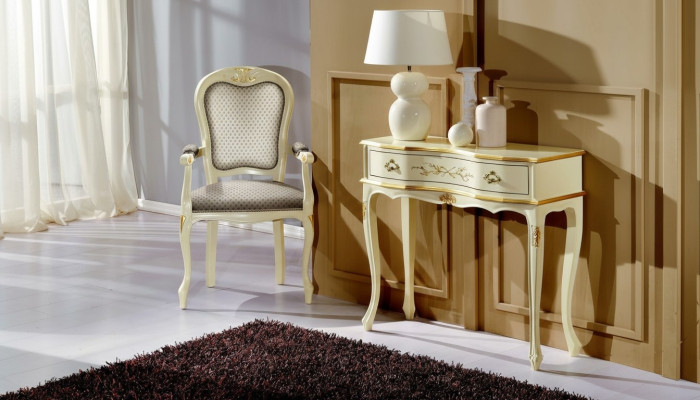 Braun Holz Italian huonekalut konsolipöytä huonekalujen tyyli barokki design konsolit