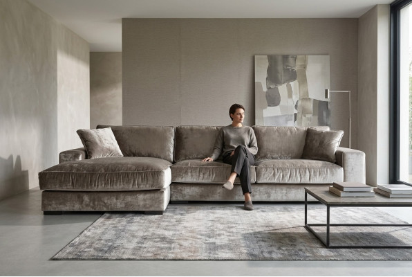 Ruskea kulmasohva kangas olohuoneen design sohva tyynysohva sohvat italialaiset