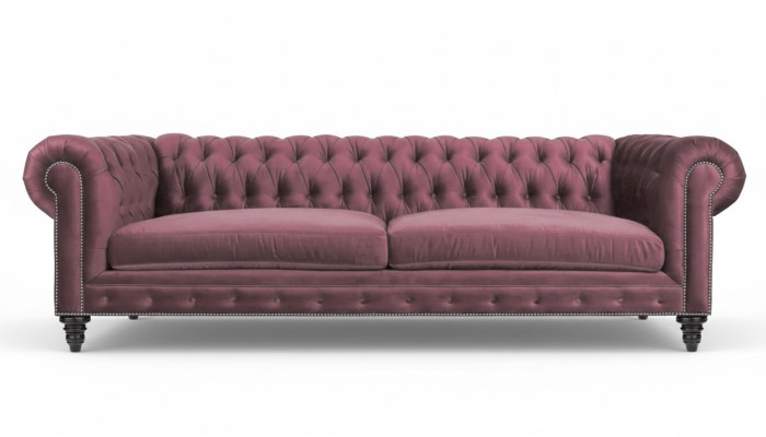 Chesterfield Kreatiiviset Huonekalut Tekstiili Kangas Vaaleanpunainen Soppa Olohuone Moderni Kolmen hengen sohva
