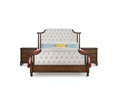Betti 2x yöpöytä 3-osainen makuuhuonekokonaisuus sängyt uudet luksus Chesterfield 180x200