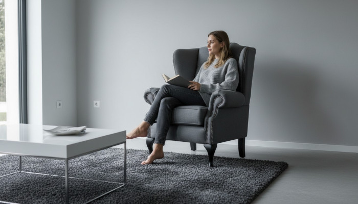 Klassinen Chesterfield nojatuoli sohva istuinkaluste istuma lounge rentoutus klubi uusi