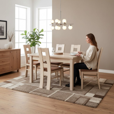 Ruokailuryhmä Designer Ruokailuryhmä Sarja Tuoli Pöytä 4 Tuolia Ryhmä 5-osainen.