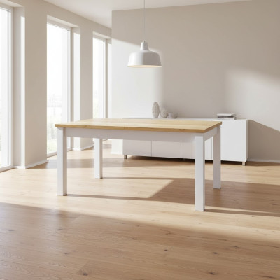 Ruokapöytä Pöytäryhmä Ruokailuhuone Olohuone Kalustus Puu Design Pöydät Uusi 160 cm