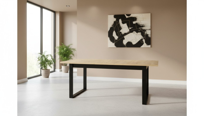 Ruokapöytä Ruokailupöytä Toimisto Olohuone Pöydät Puu Design 160 cm Laajennettava