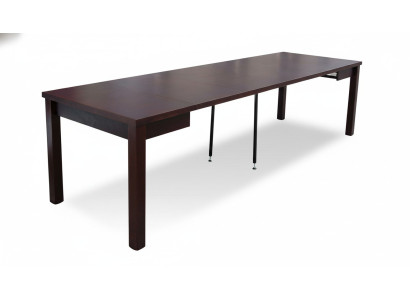 Luxus puinen ruokailupöytä Design ruokapöytä Puupöydät Huonekalut 100x100/250cm