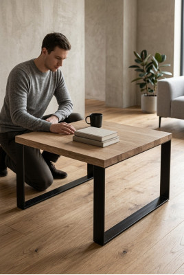 Sohvapöytä Soppa Pöytä Soffa Pöydät Tilauspöytä Olohuonekalut Puu 70x45 Loft