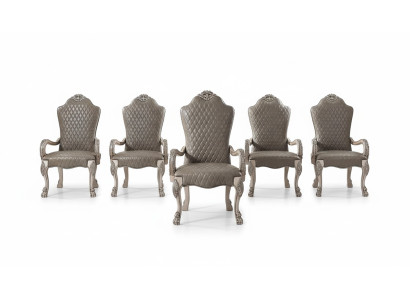 Design tuolisarja 6x tuolia käsinojilla pehmustettu ryhmä nojatuoli garnituuri uusi