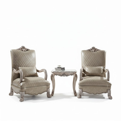 Set 2x Sessel Beistelltisch Wohnzimmer Tisch Sofa Couchtisch Beistell 3tlg