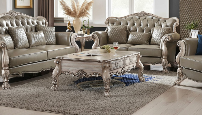 Sohvapöytä Pöytä Soiva Pöydät Sivupöytä Olohuone Design Beige Puu Barokki