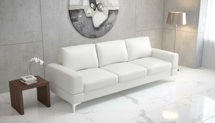 Olohuoneen designtekstiili 3-paikkainen valkoinen tyylikäs moderni sohva istuinyhdys uusi