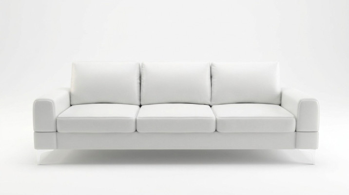 Olohuoneen designtekstiili 3-paikkainen valkoinen tyylikäs moderni sohva istuinyhdys uusi
