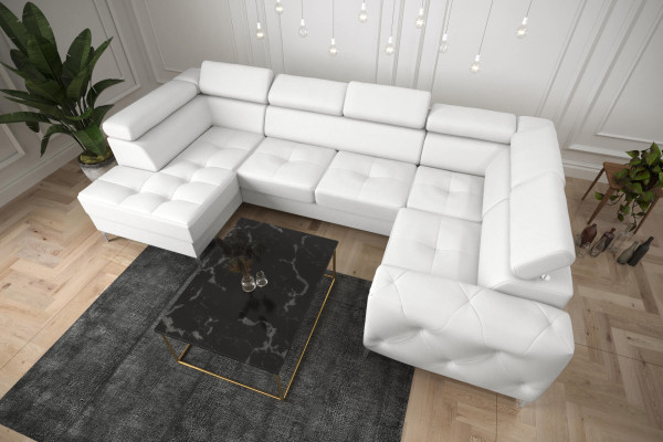 Asumismaksofa Soohva Tyyny Kulma Tekstiili Tekokuori Hieno Kulmasohva U-muoto