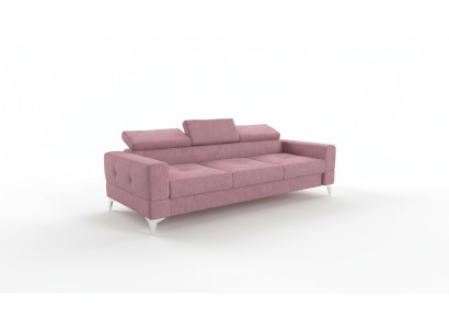 Dreisitzer-istuinsohva Tyyny Design-sova Moderni 3-paikkainen Huonekalut Vaaleanpunaiset sohvat
