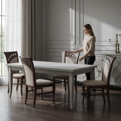Design tuoli 4x ryhmä nojatuoli tuolit sarja samettitekstiili uusi ruokailuhuone ravintola