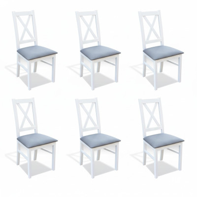 Set Holz Textil Sessel 6x Stühle Essgruppe Design Ess Zimmer Stuhl Massives Holz    Set puinen tekstiilityynyt nojatuoli 6x tuoli ruokailuryhmä design ruokailuhuone tuoli massiivipuu