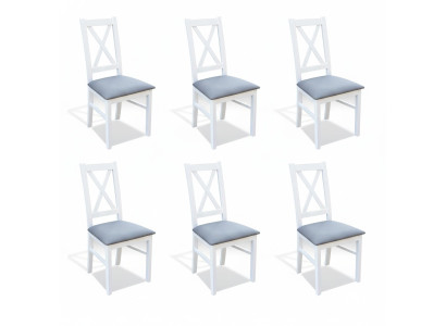 Set Holz Textil Sessel 6x Stühle Essgruppe Design Ess Zimmer Stuhl Massives Holz    Set puinen tekstiilityynyt nojatuoli 6x tuoli ruokailuryhmä design ruokailuhuone tuoli massiivipuu