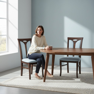 Lehnstuhl Garnitur Stühle Gastro Esszimmer Textil Stoff Set 8x Design Stuhl Holz    Finnish translation:   Lehnstuhl-sohvustoli Huonekalujakkaroita Ravintola Ruokailuhuone Tekstiili Kangas Sarja 8x Design-tuoli Puu