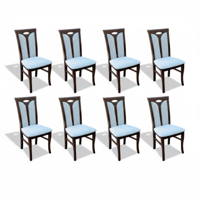 Lehnstuhl Garnitur Stühle Gastro Esszimmer Textil Stoff Set 8x Design Stuhl Holz    Finnish translation:   Lehnstuhl-sohvustoli Huonekalujakkaroita Ravintola Ruokailuhuone Tekstiili Kangas Sarja 8x Design-tuoli Puu