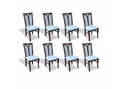 Lehnstuhl Garnitur Stühle Gastro Esszimmer Textil Stoff Set 8x Design Stuhl Holz    Finnish translation:   Lehnstuhl-sohvustoli Huonekalujakkaroita Ravintola Ruokailuhuone Tekstiili Kangas Sarja 8x Design-tuoli Puu