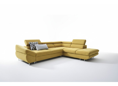 Ecke Couch Sets L-muotoinen sova pehmeä istuinosa olohuonekaluste tekstiili keltainen uusi