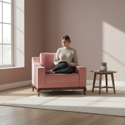 Sessel Design-huonekalut klassinen tyyli olohuone 95 x 100 cm Lounge-nojatuoli uusi