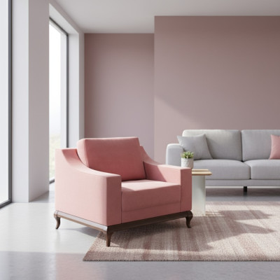 Sessel Design-huonekalut klassinen tyyli olohuone 95 x 100 cm Lounge-nojatuoli uusi