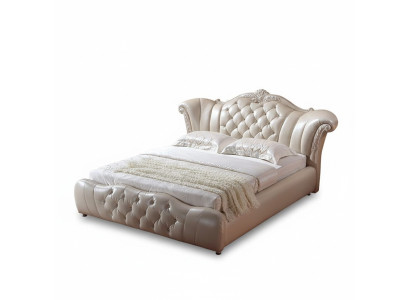 Suunnittele Chesterfield-vuode Tekstiili Sametti Pehmuste Hotelli Nahka Vuoteet Makuuhuone