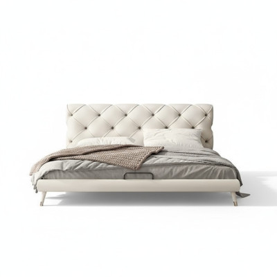 180x200 cm sängyt makuuhuone tekstiili kangas sänky Chesterfield-malli luksus