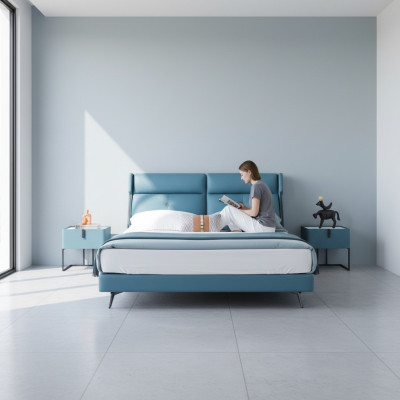 Betten Kaksoishotelli Makuuhuone Puu Uusi 180x200cm Sänky Tyyny Design