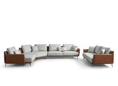 Kulmasohva Asuinalue Sofa Istuinkalusto L-muotoinen Pehmuste Istuimet Design Garnituuri Nahka