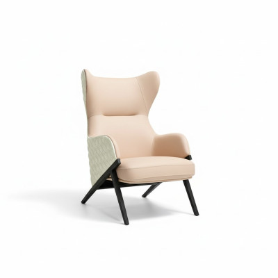 Sessel Design Couch Sofa Sitzer Luxus Beige Neu Relax Leder Lounge Club Polster