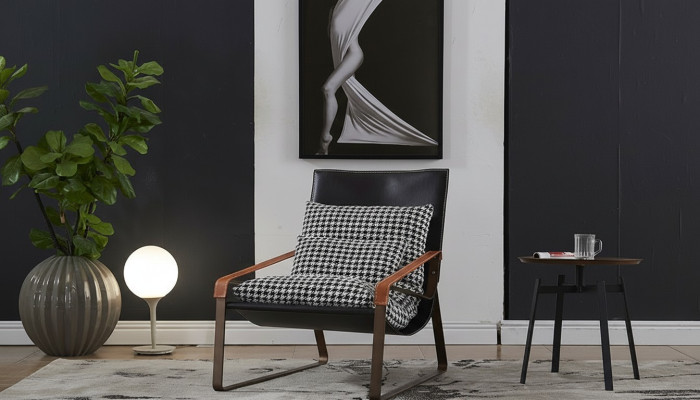Sessel Design -sohva Lepää Nahka Lounge Club -tyyny Istuin Luxus TV