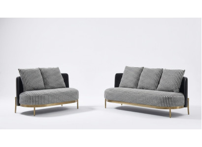 Sohvagarnituuri 321 Istuinjoukko Design-sohva Pehmustettu sohva Moderni luksus Uusi