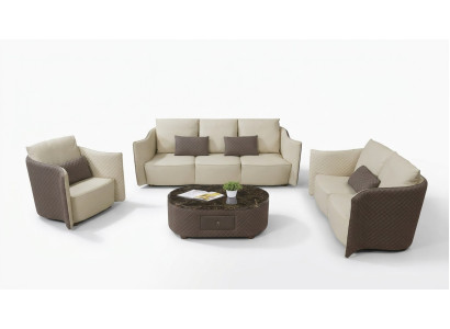 Sohvaryhmä 3+2+1 Istuinjoukko Sohva Design Pehmuste Moderni Istutuskaluste Sohvakaluste