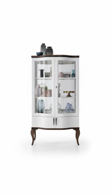 Klassische Vitrine Schrank Wohnzimmer Vitrinenschrank Vitrinen Regal Schränke