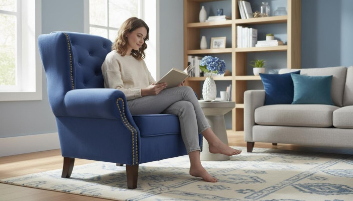 Sessel Fernseh Sofa 1-istuttava sova Designer tekstiili sohvat pehmustetut nojatuolit