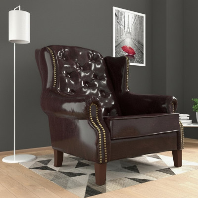 Design-nojatuoli Nahka Luksus TV-rentoutussohva 1-istuttava sohvaryhmä Lounge Club